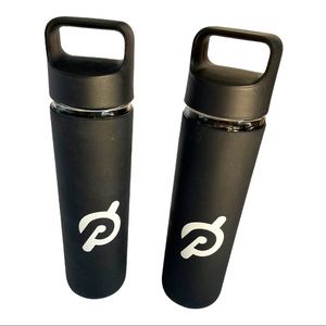 Peloton Rubberized Glass 16 Oz Water Bottles